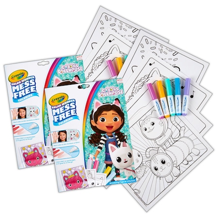 Crayola Color Wonder Coloring Pad & Markers, Gabbys Dollhouse, 2PK 75-2835